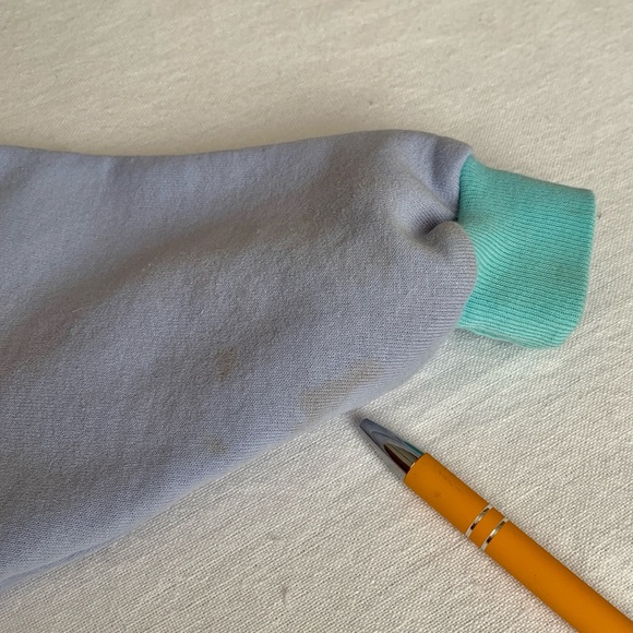 Vintage Oshkosh B’gosh Pink, Lavender, Pastel Colorblock Pullover Sweatshirt 18M - Picture 8 of 12